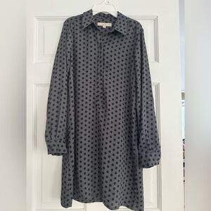 Loft polka dot shirt dress